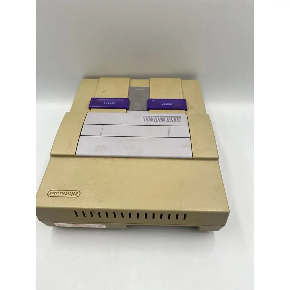 Super Nintendo SNES Console Bundle Oem With Controller All Cables Tested